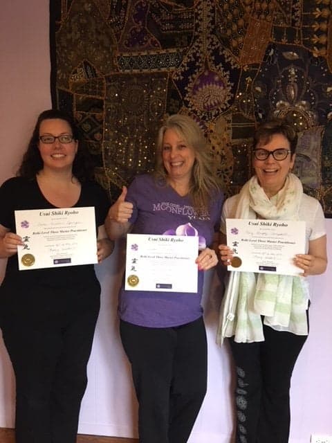 Moonflower Yoga Reiki graduates