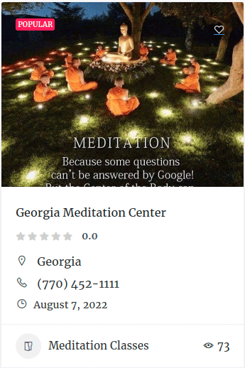 meditation classes