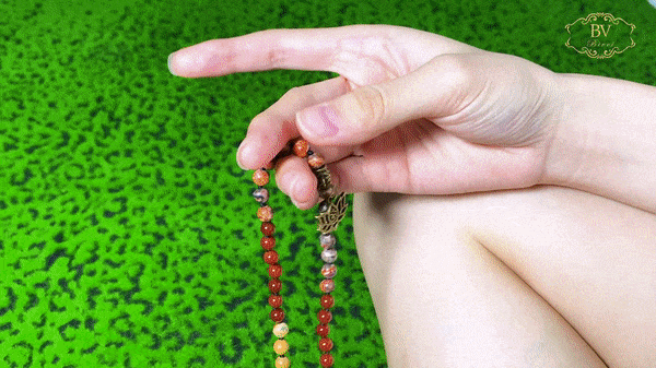 Mala Beads Bracelet with Real Healing Gemstone