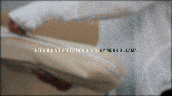 Monk Llama Meditation Bench