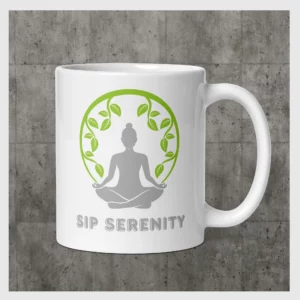 Sip Serenity White Coffee Mug